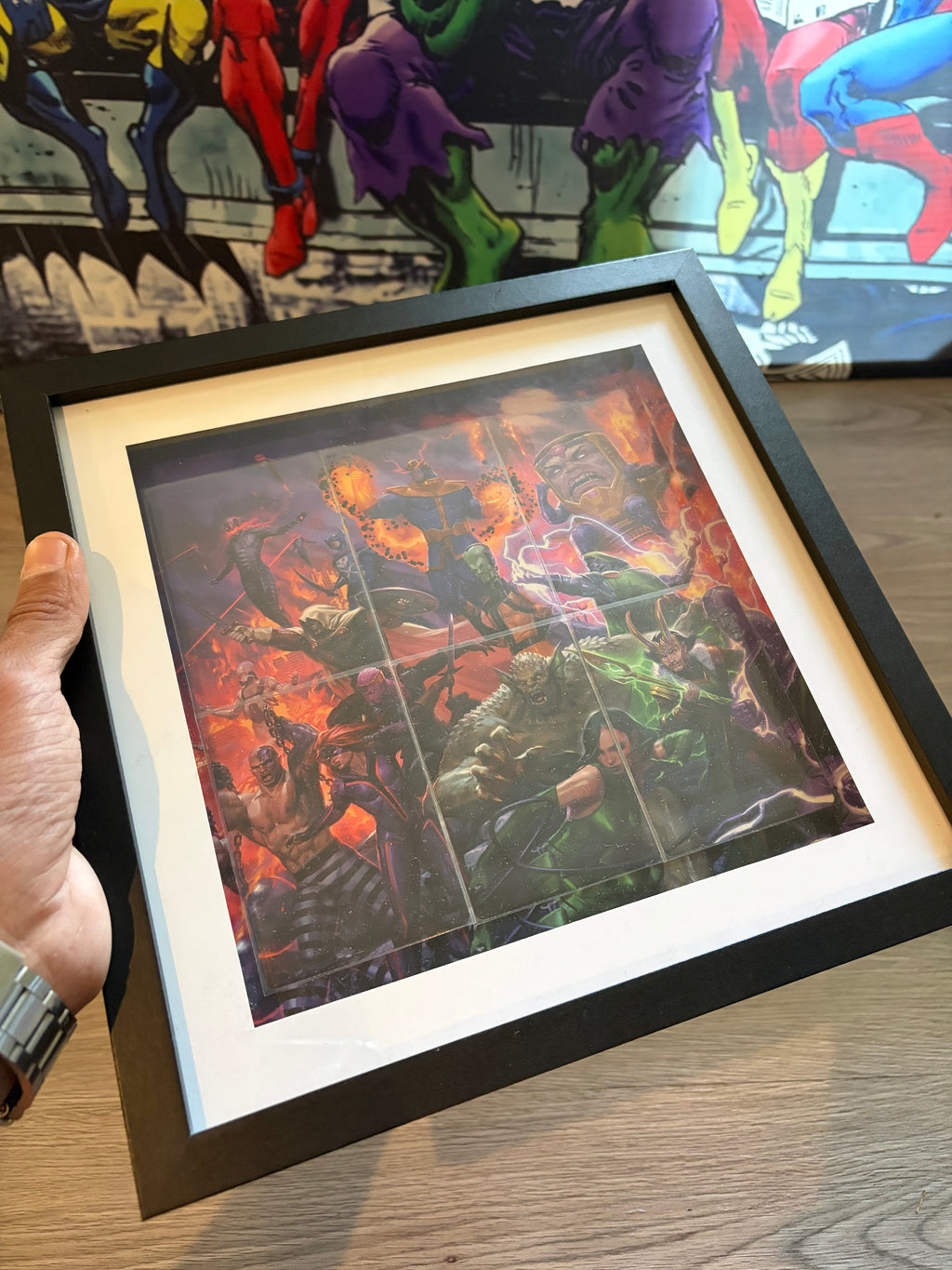 Magic: The Gathering x Marvel Super Villains Scene Box – Framed Art Display | Collector's Wall Art UK