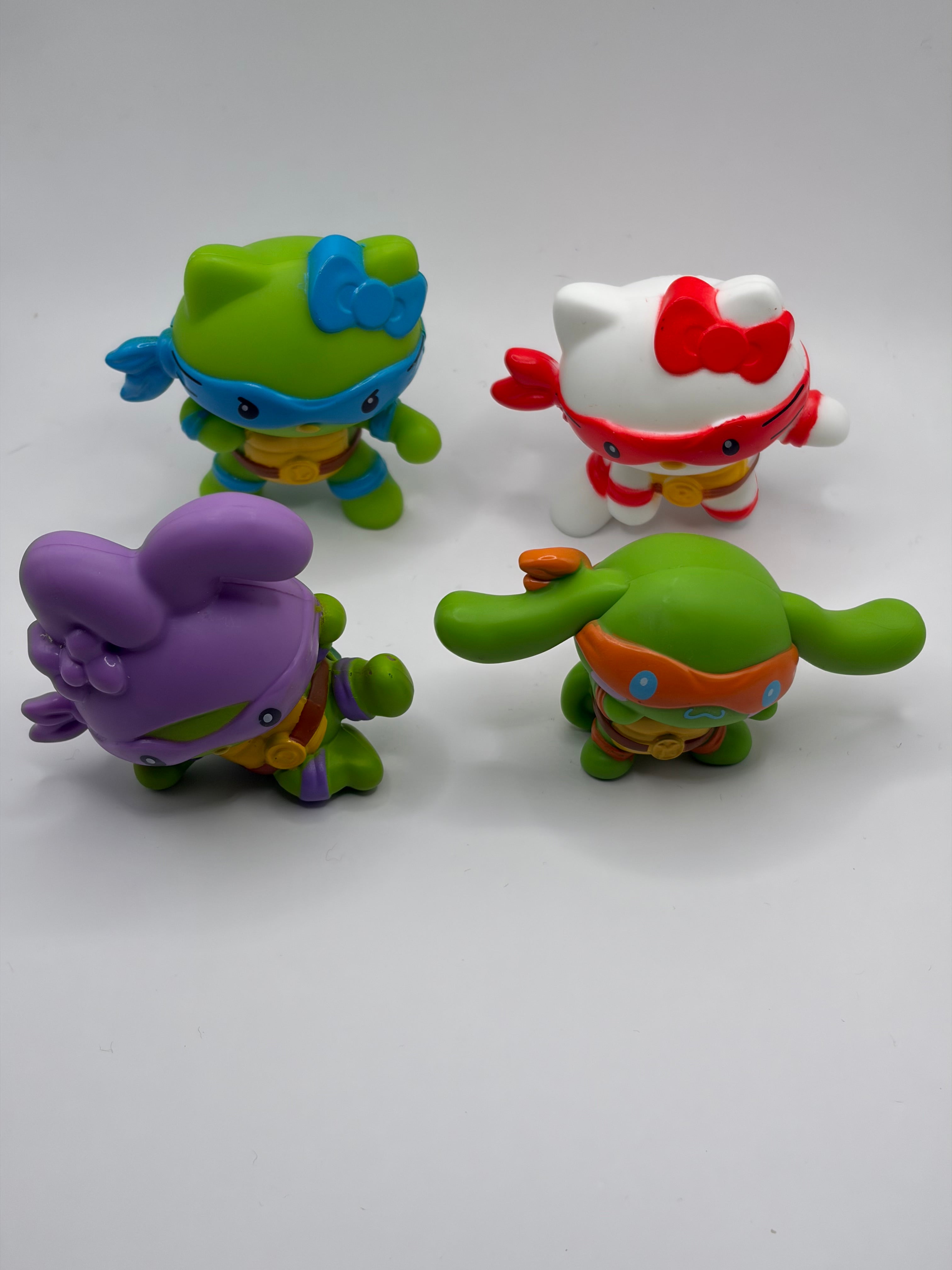 Hello Kitty x TMNT Burger King Figures Full Set | Rare Fast Food Collectible UK