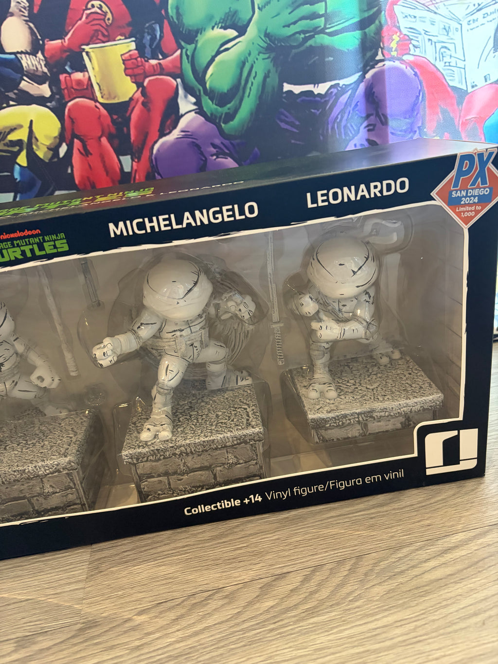 Iron Studios TMNT Monochromatic Limited Edition Statue 4-Pack Set (1/1000) | Rare Collector's Set UK