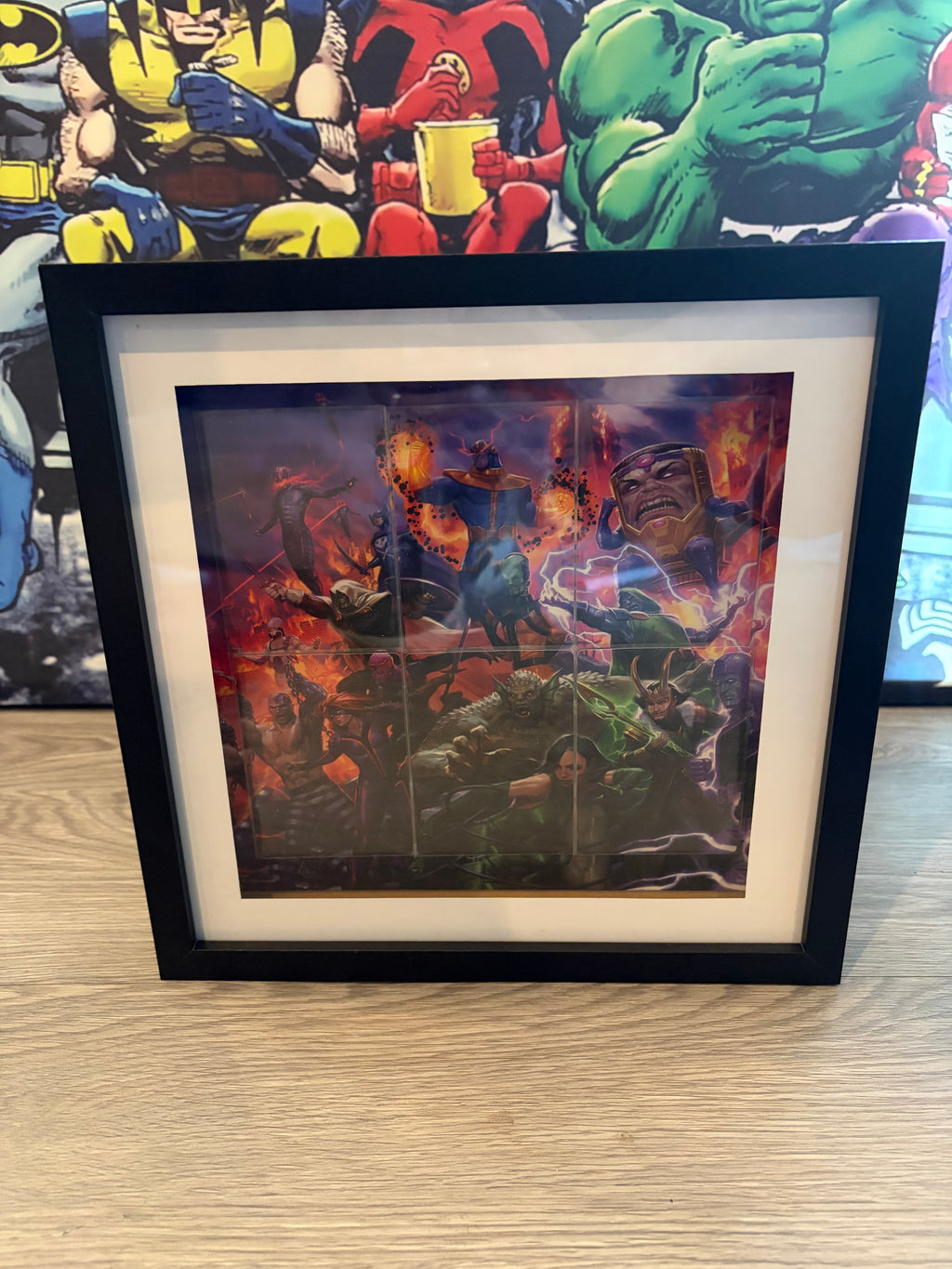 Magic: The Gathering x Marvel Super Villains Scene Box – Framed Art Display | Collector's Wall Art UK