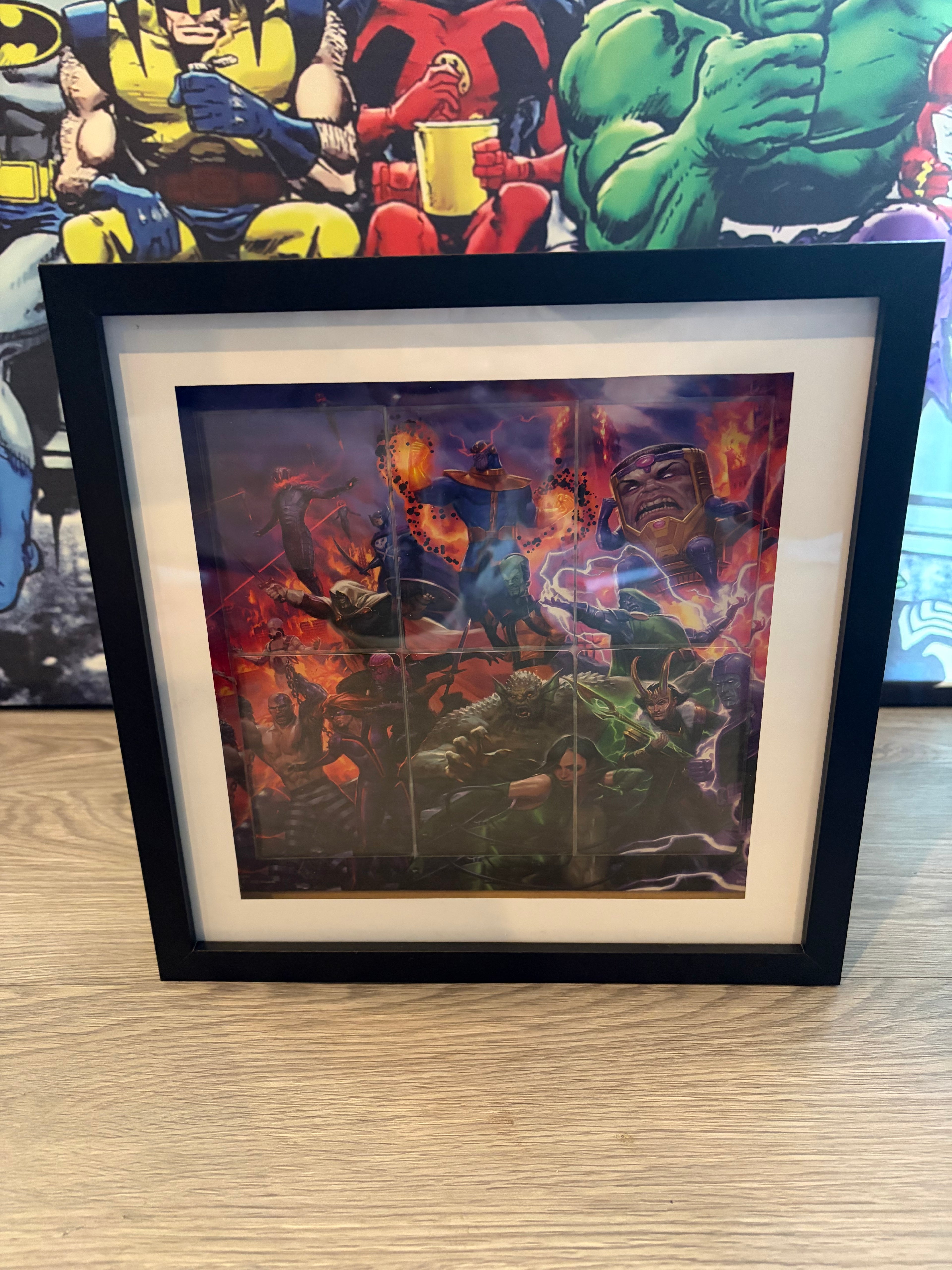 Magic: The Gathering x Marvel Super Villains Scene Box – Framed Art Display | Collector's Wall Art UK