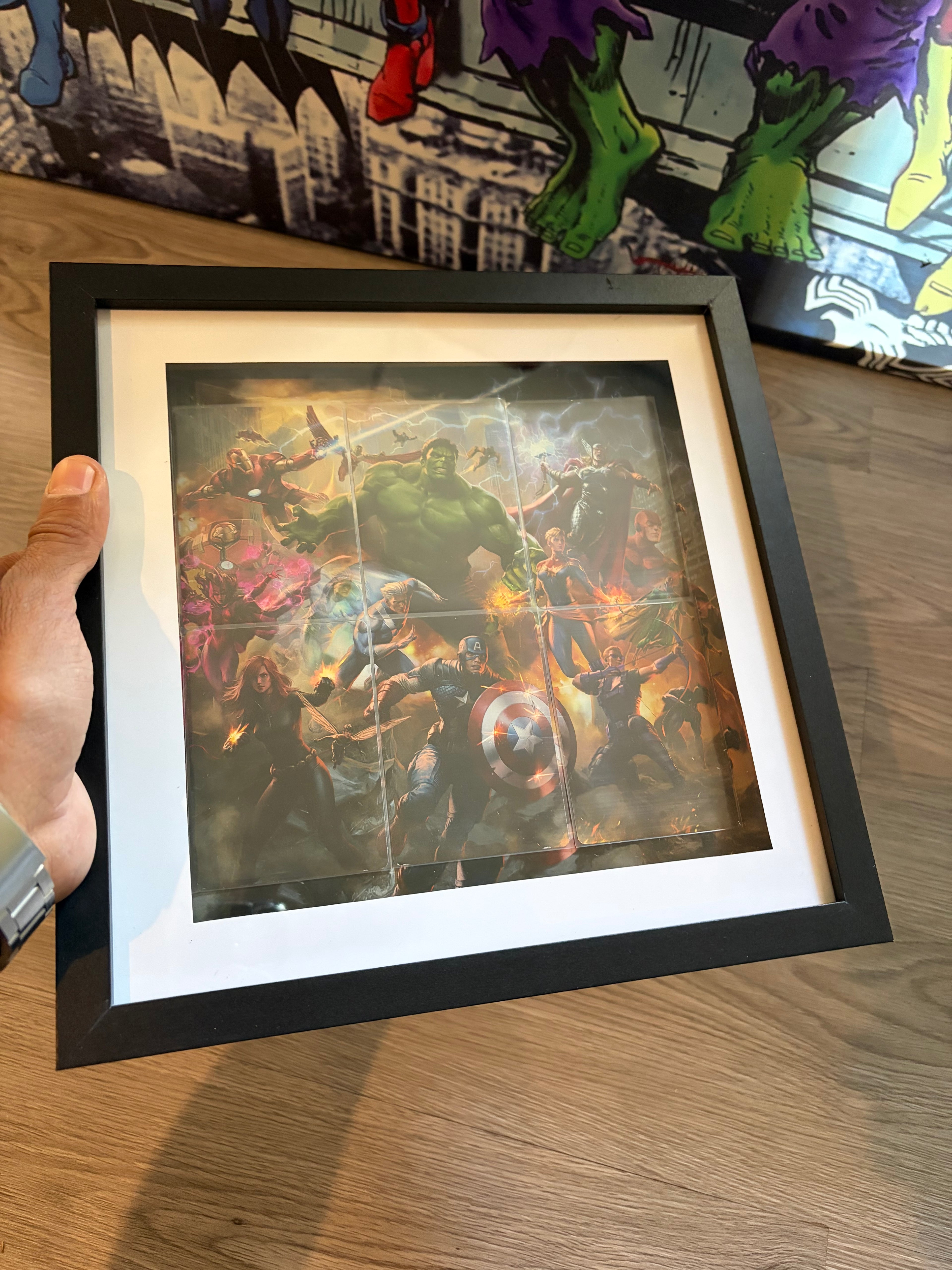 Magic: The Gathering x Marvel Super Heroes Scene Box – Framed Art Display | Collector's Wall Art UK