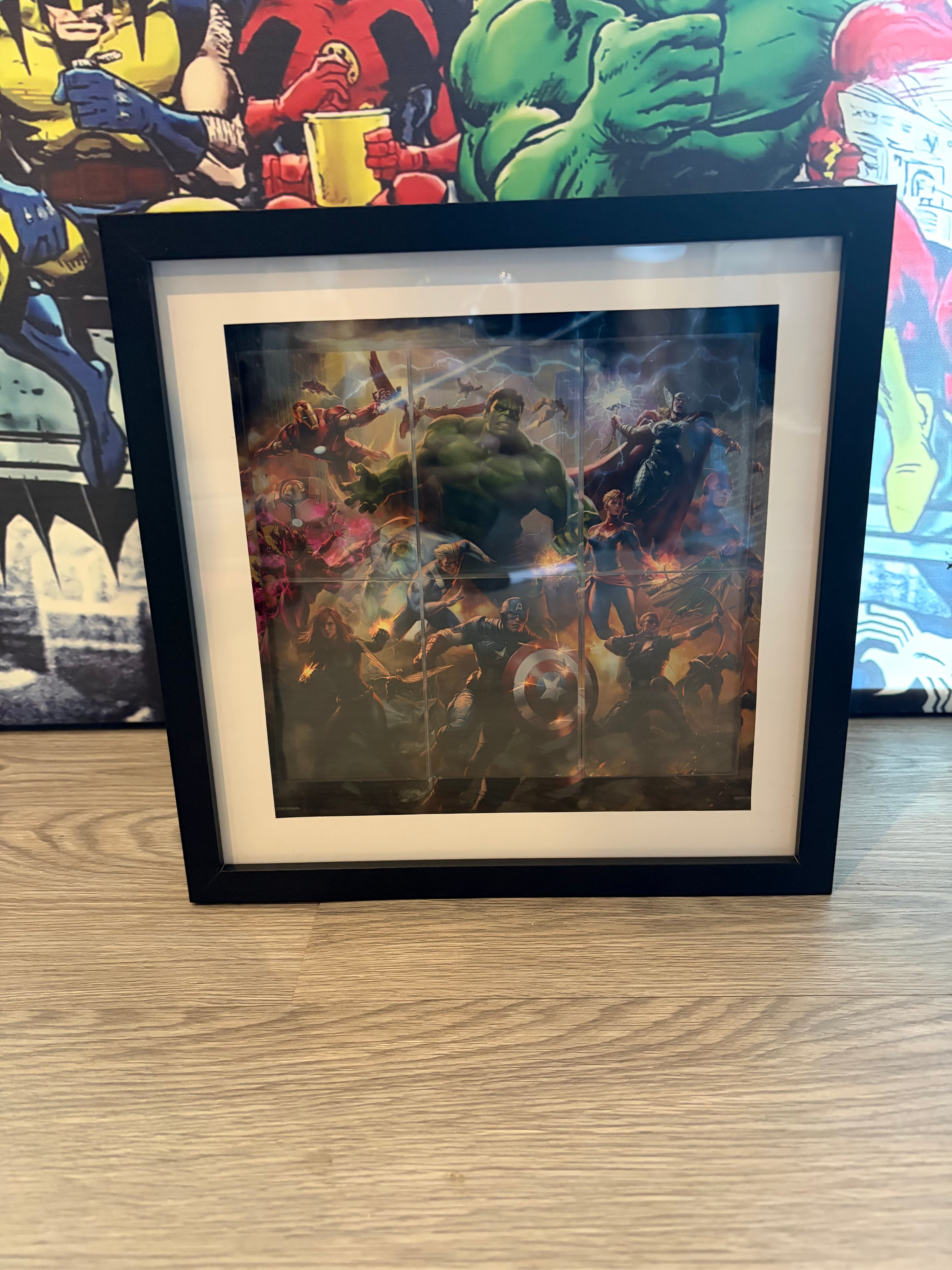 Magic: The Gathering x Marvel Super Heroes Scene Box – Framed Art Display | Collector's Wall Art UK