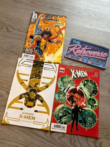 Marvel X-Men comic books arranged together as a bundle.