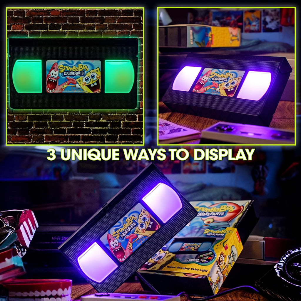 Retro VHS Night Light | TMNT, Harry Potter, Rugrats, The Matrix & SpongeBob | The RetroVerse UK