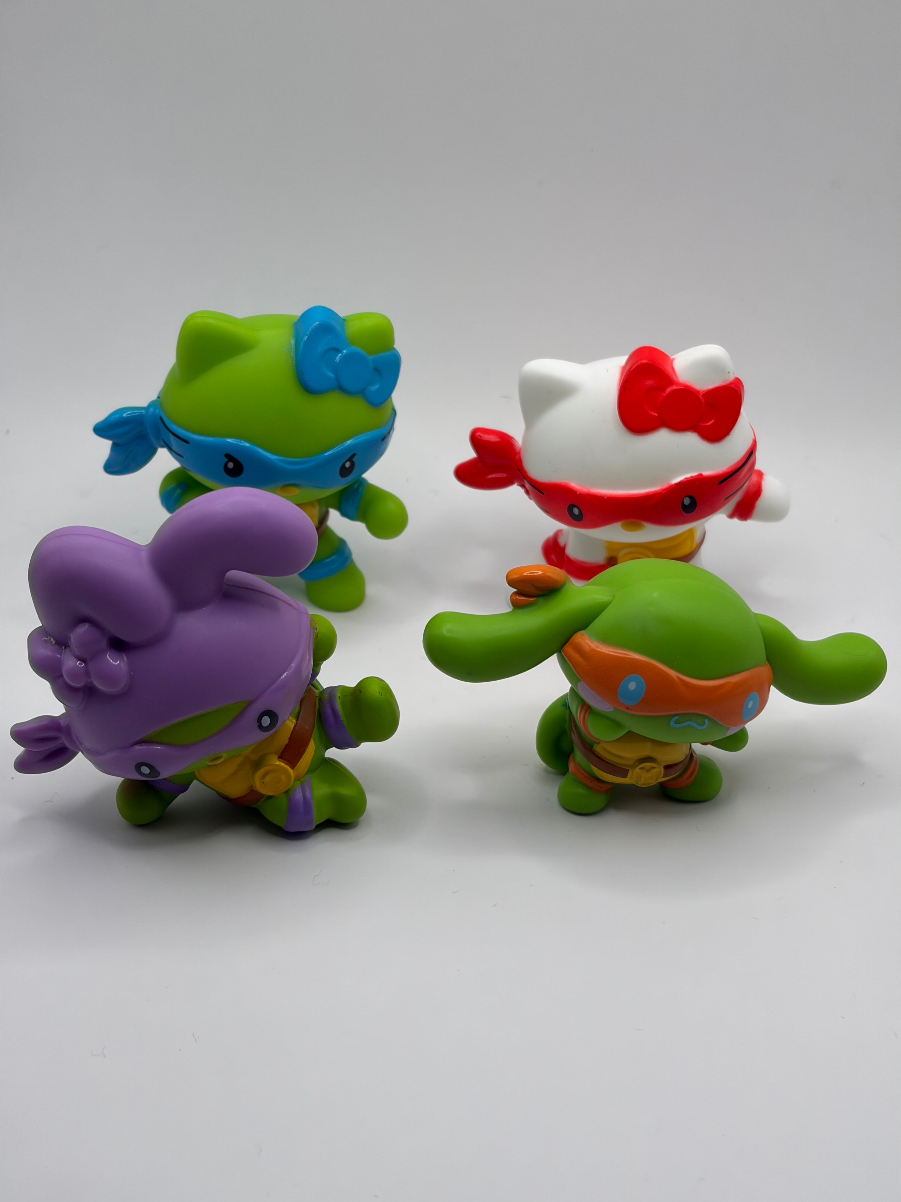Hello Kitty x TMNT Burger King Figures Full Set | Rare Fast Food Collectible UK