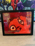 Framed Pokémon Charizard & Fire Energy Card Collector Display | Handmade Wall Art UK