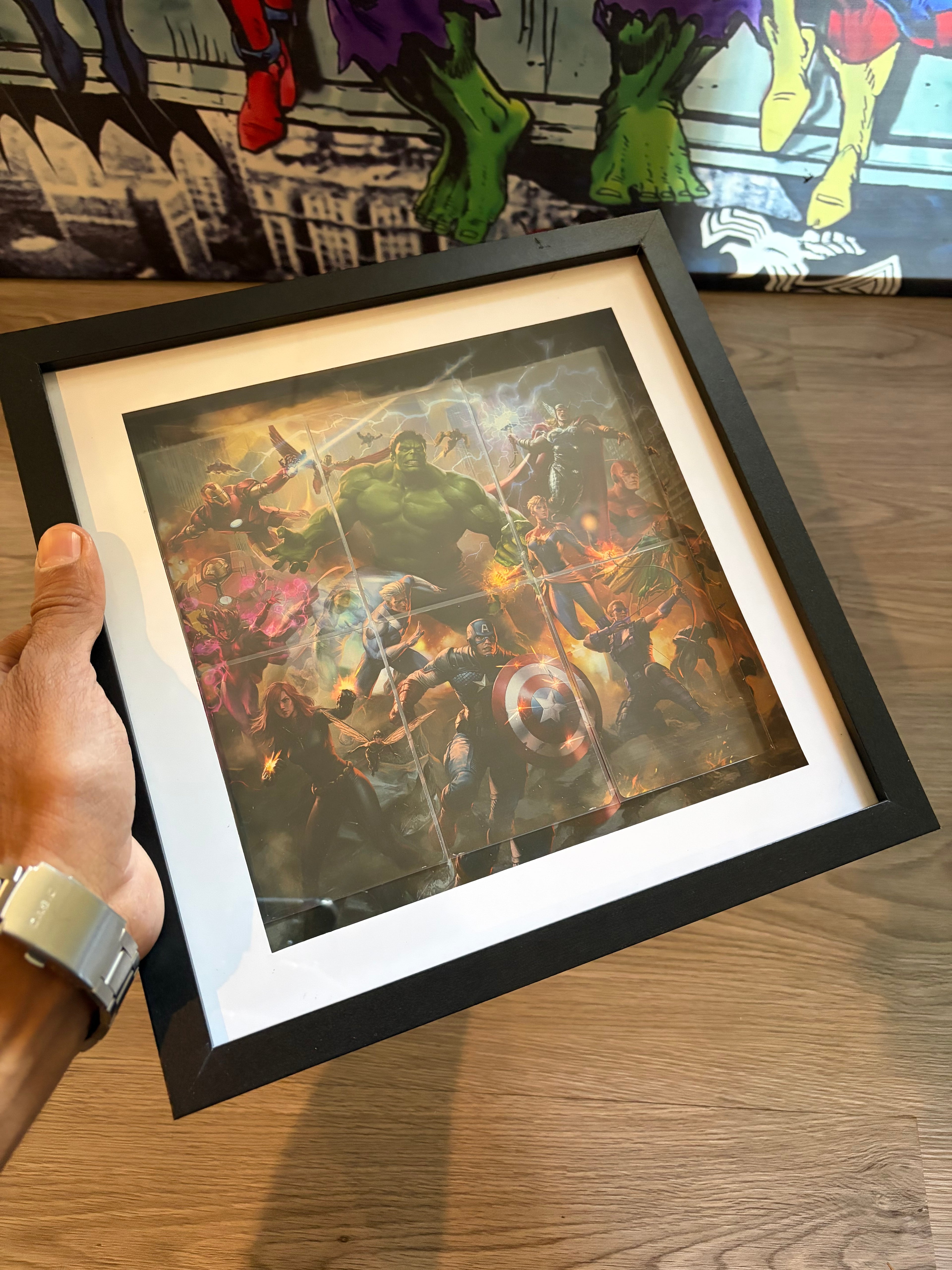 Magic: The Gathering x Marvel Super Heroes Scene Box – Framed Art Display | Collector's Wall Art UK