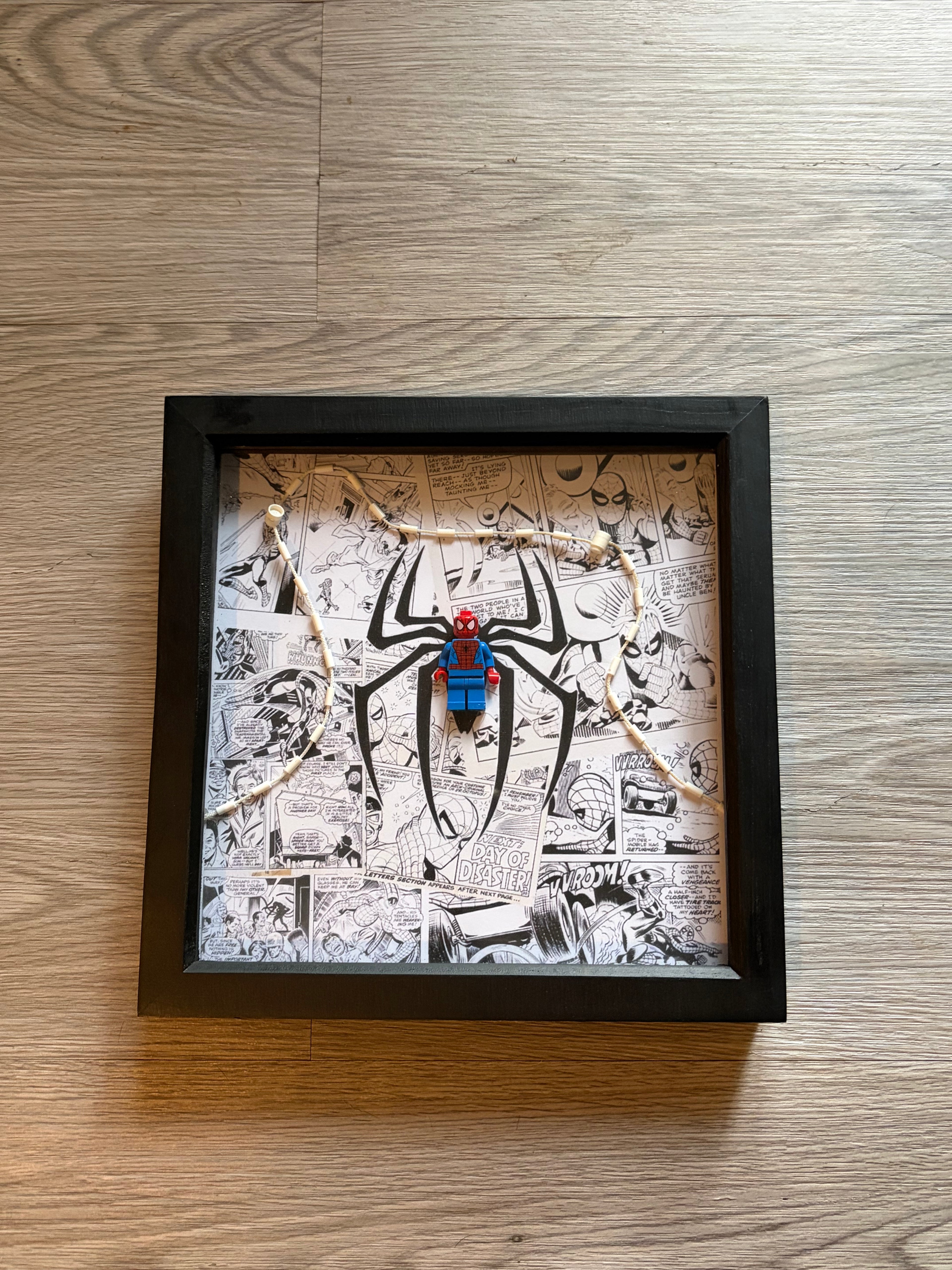 LEGO Shadow Box Frame Art - Joker, Storm Trooper & Spider-Man