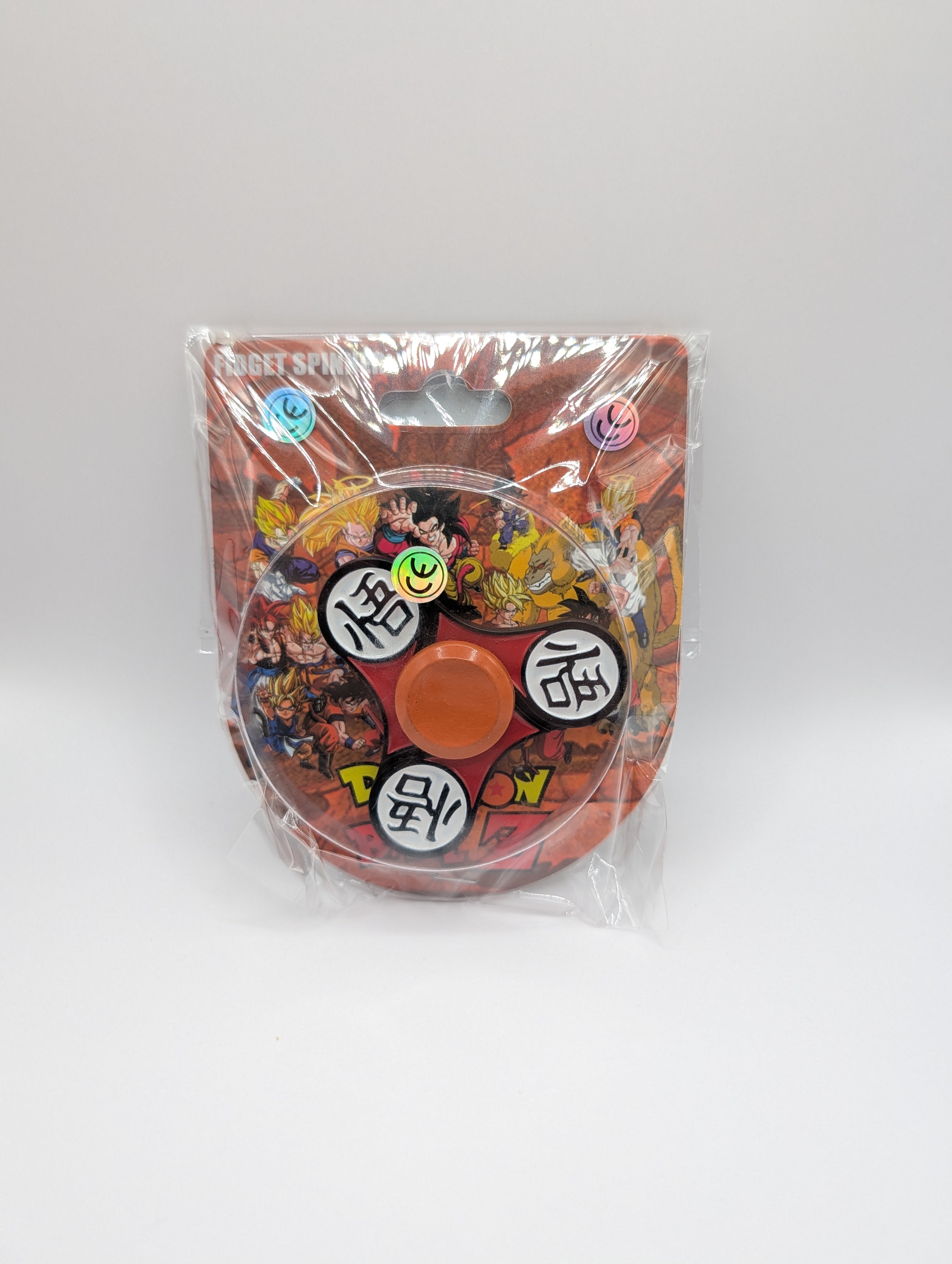 Packaged toy with colorful design on a white background